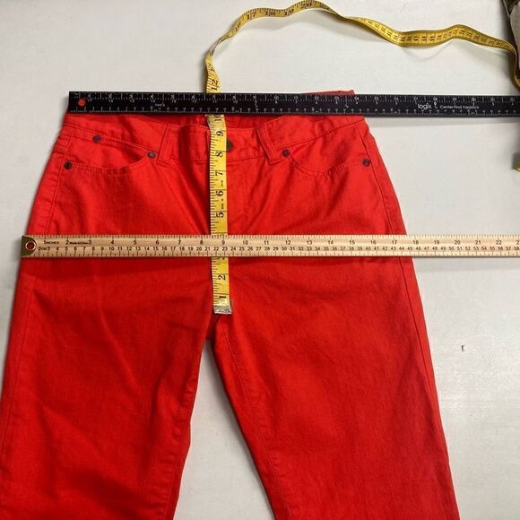TALBOTS Women’s Red Signature Slim Ankle Jeans Size 2 Inseam 28 - Picture 10 of 10